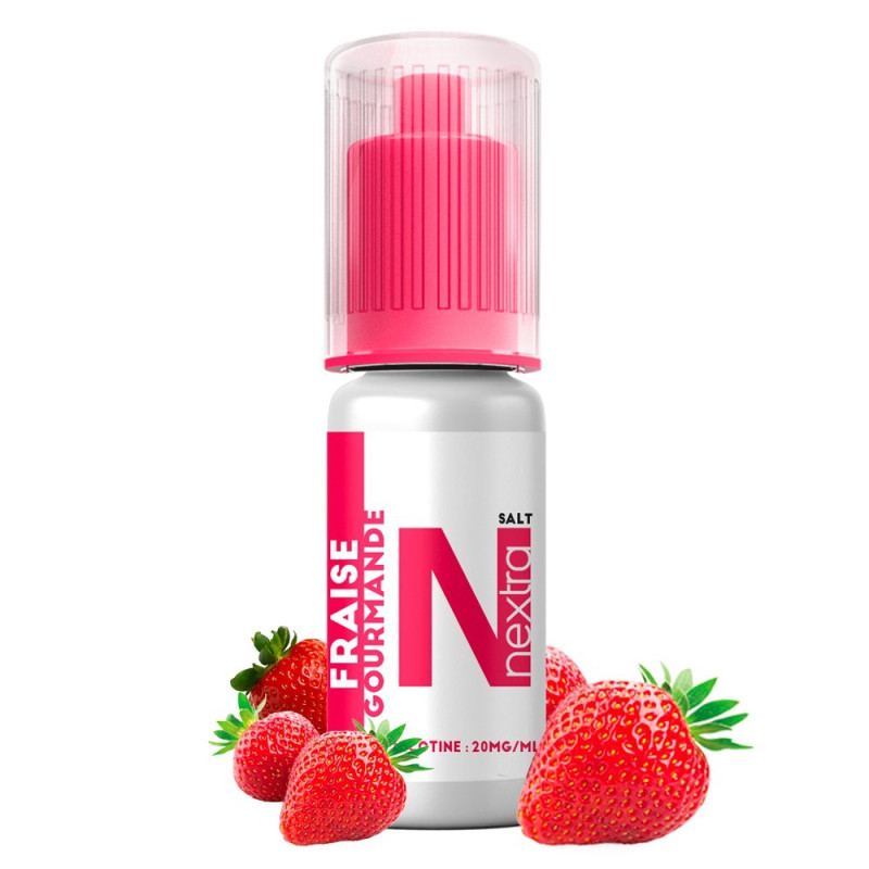 E LIQUIDE FRAISE GOURMANDE SELS DE NICOTINE 10ML - NEXTRA N+--alavape.com