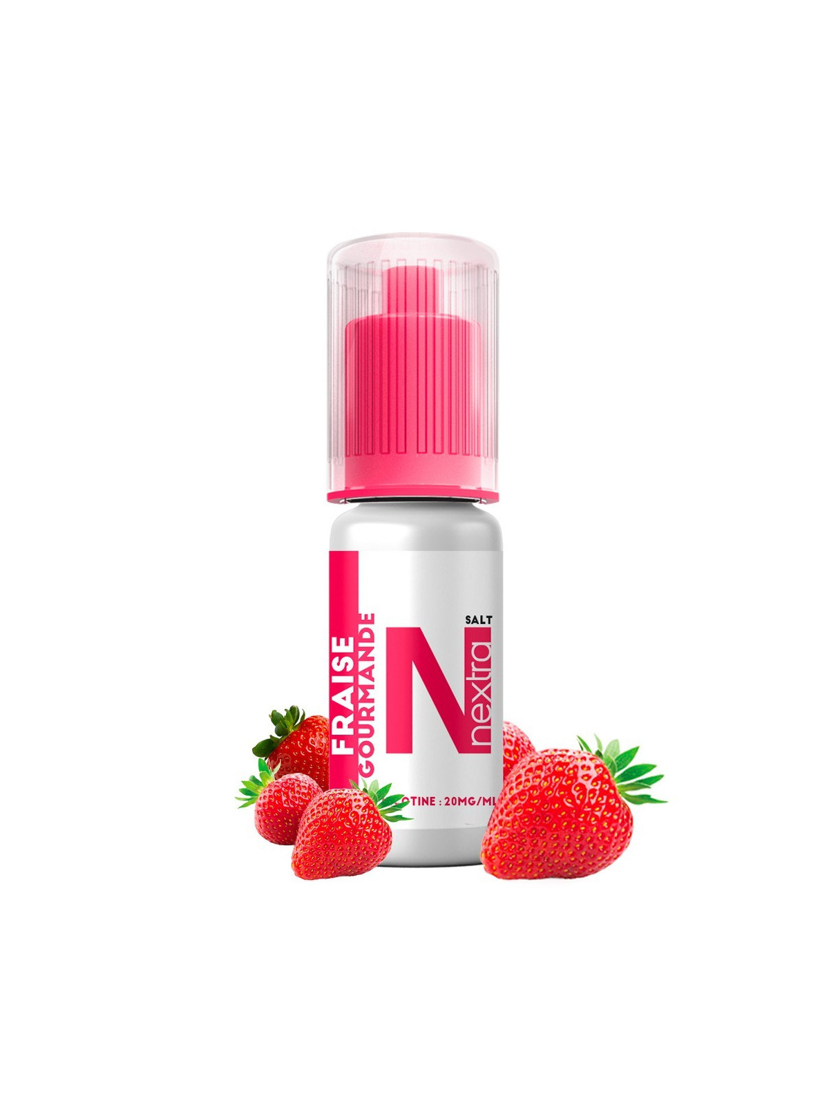 E LIQUIDE FRAISE GOURMANDE SELS DE NICOTINE 10ML - NEXTRA N+--alavape.com