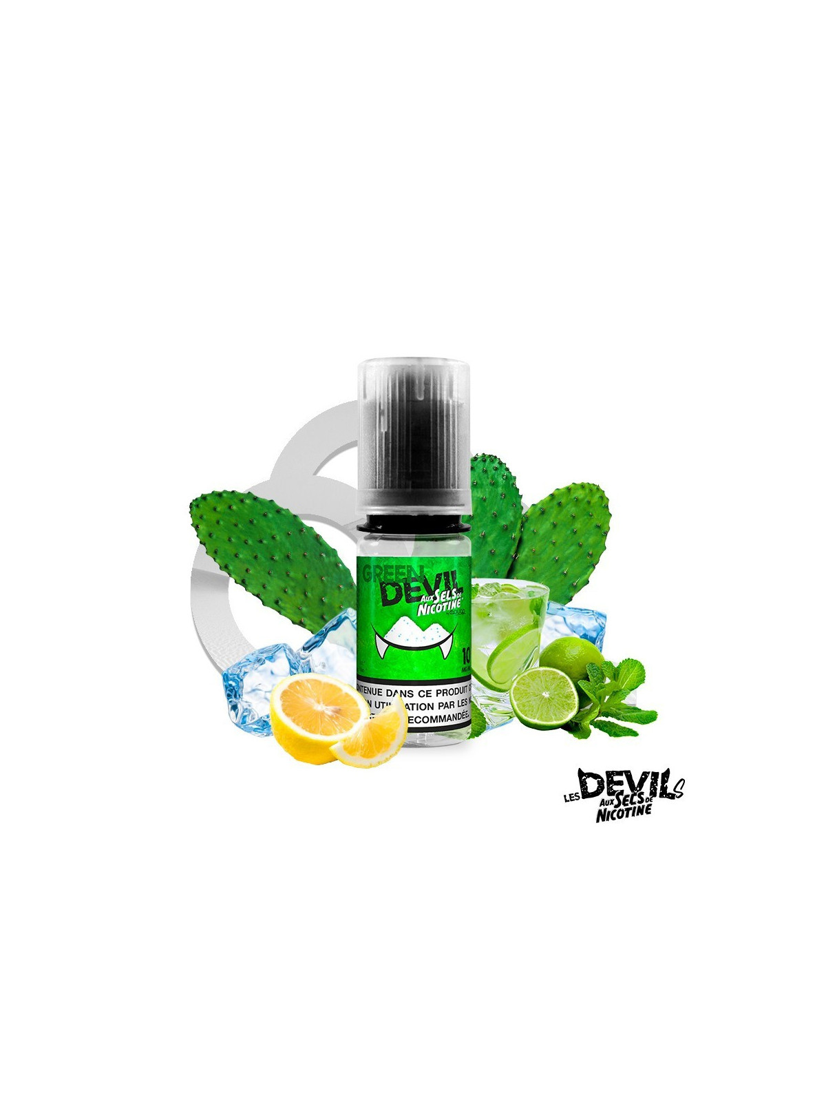 E LIQUIDE GREEN DEVIL SELS DE NICOTINE 10ML - AVAP--alavape.com
