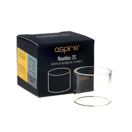 GLASS NAUTILUS 2S 2.6ML - ASPIRE (M 2401)-Réservoirs - Pyrex-alavape.com