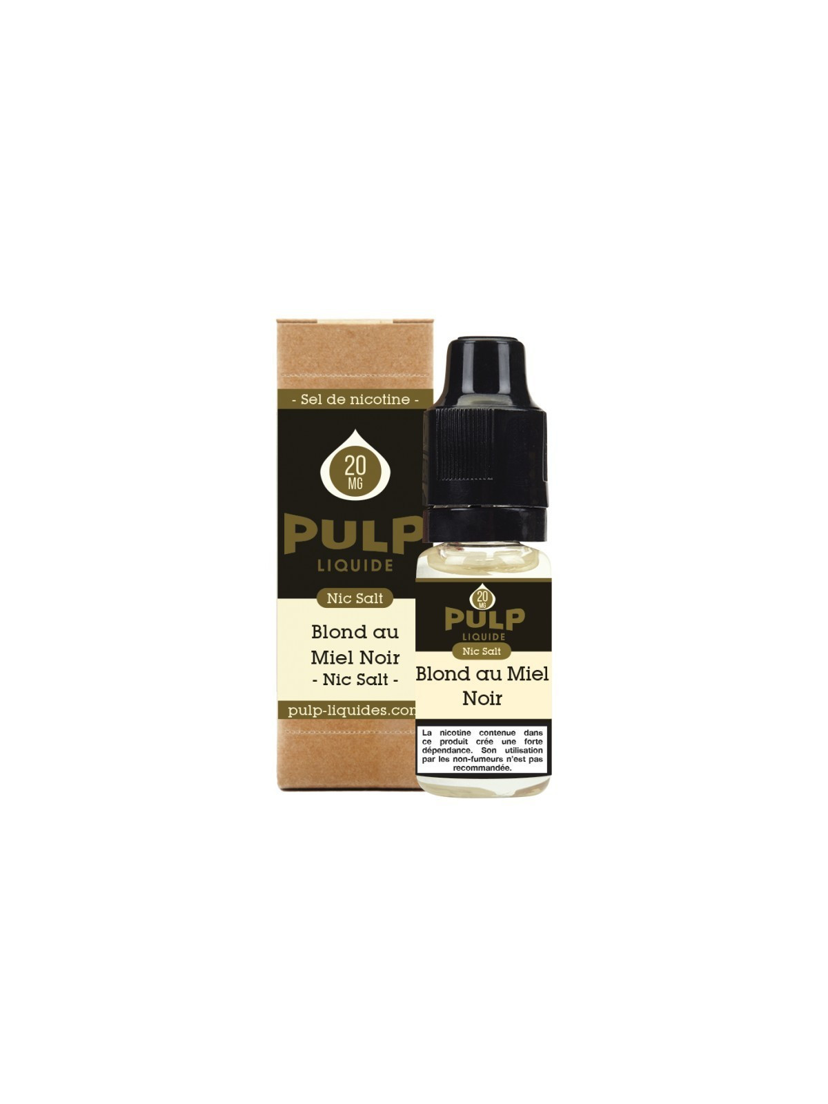 E LIQUIDE BLOND AU MIEL NOIR 10ML - NIC SALT PULP--alavape.com