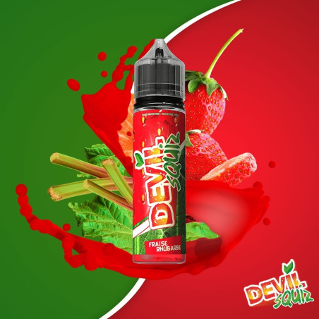 E LIQUIDE FRAISE RHUBARBE DEVIL SQUIZ 50ML - AVAP--alavape.com