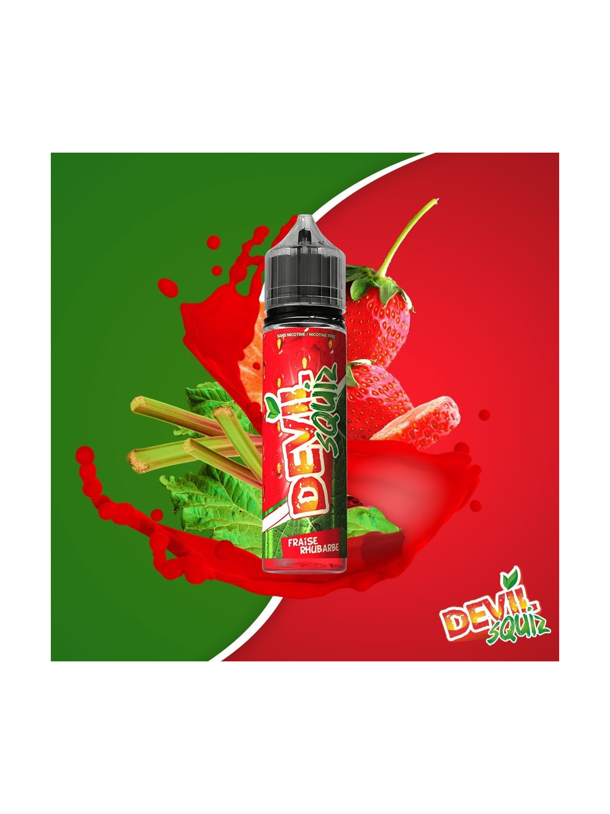 E LIQUIDE FRAISE RHUBARBE DEVIL SQUIZ 50ML - AVAP--alavape.com