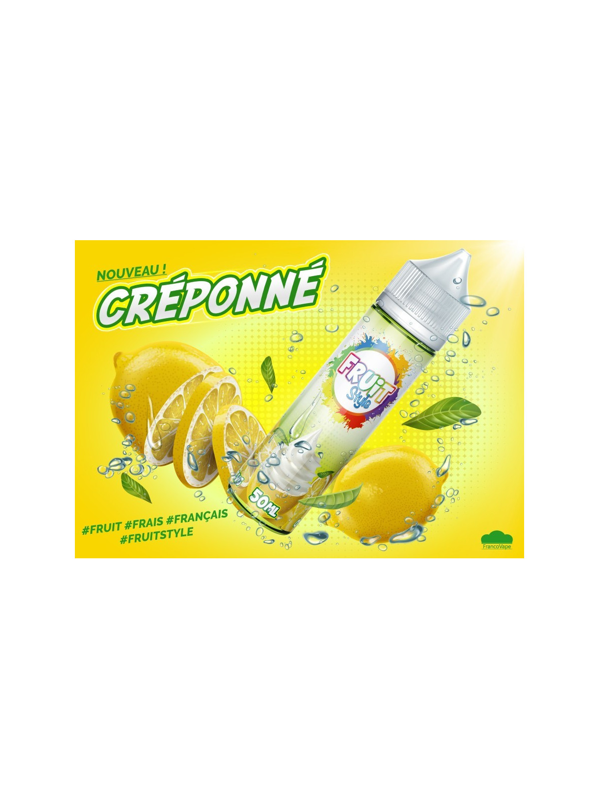 E LIQUIDE CREPONNÉ 50ML - FRUIT STYLE E-CHEF--alavape.com