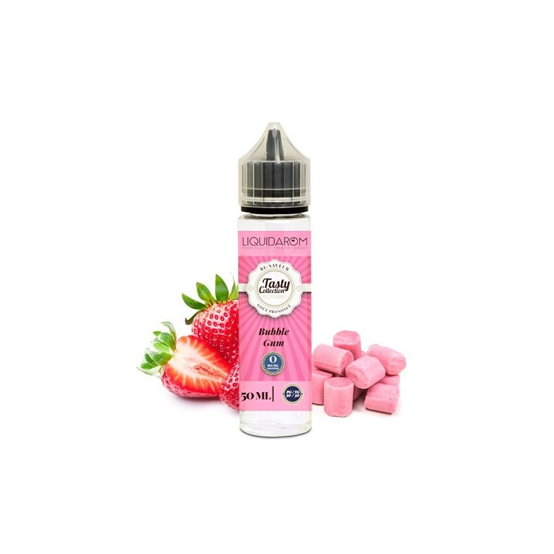 E LIQUIDE BUBBLE GUM 50ML - TASTY COLLECTION--alavape.com
